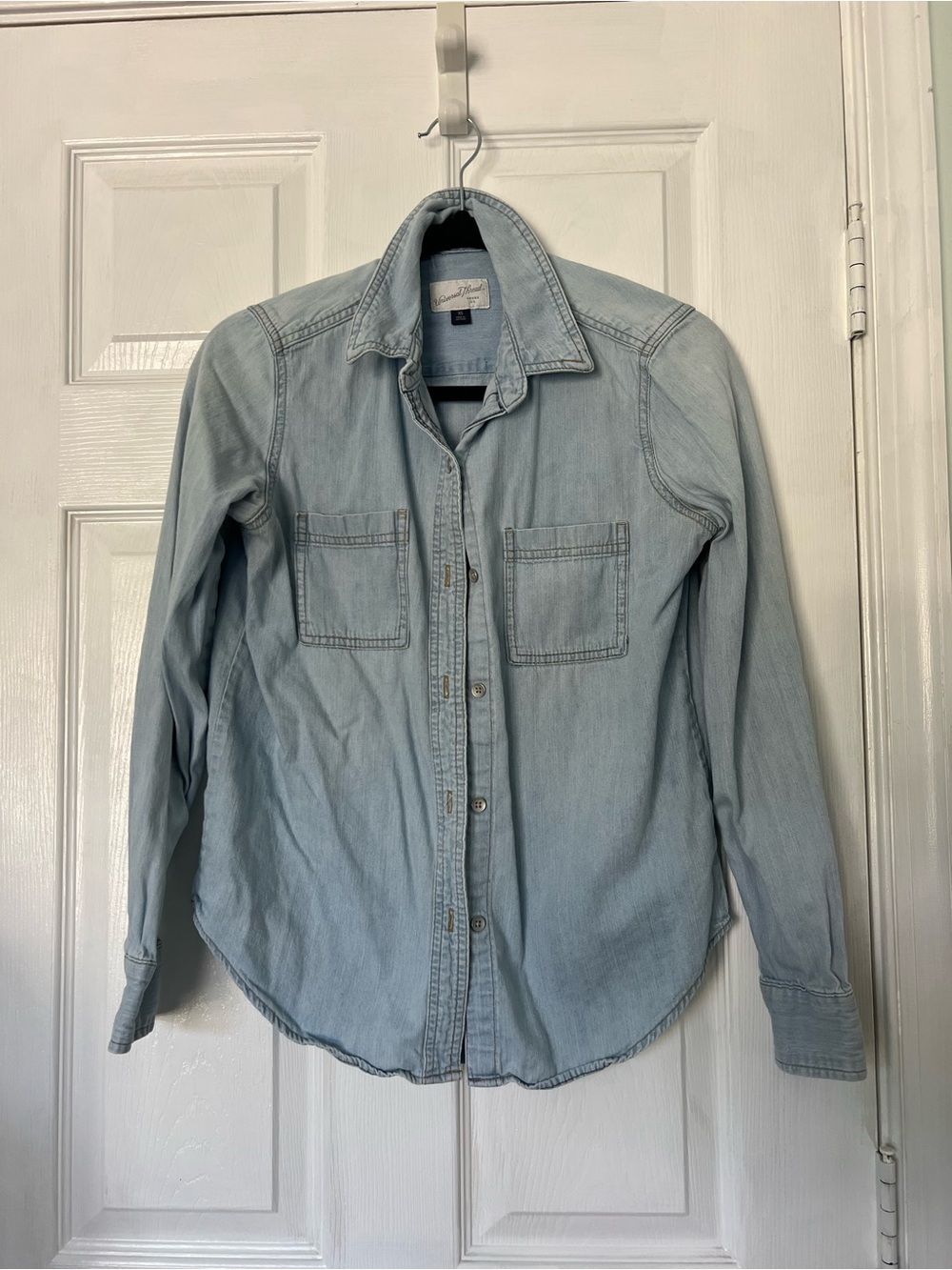 Universal Thread Light Blue Denim Button-Down Shirt